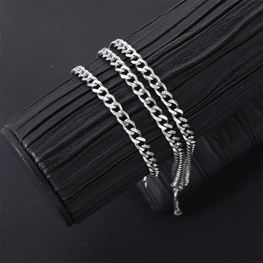 Stainless Steel Cuban Chain Necklace Venice Collections