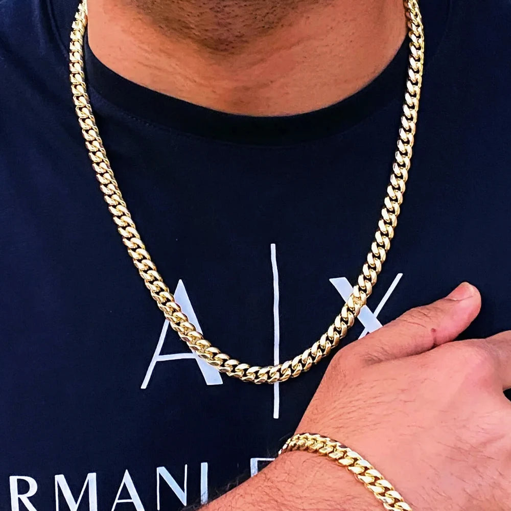 Stainless Steel Cuban Chain Necklace Venice Collections