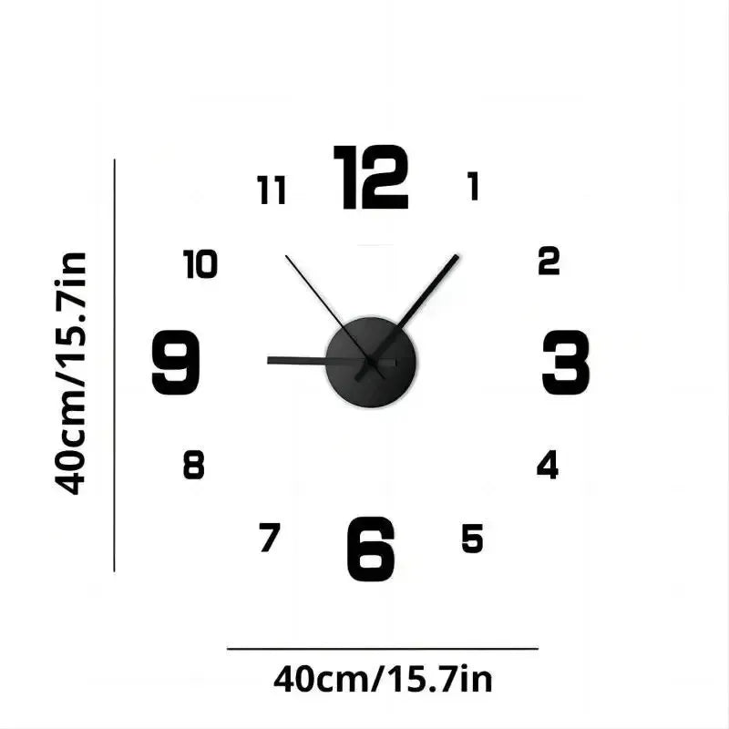 Luminous Silent Mirror Wall Clock