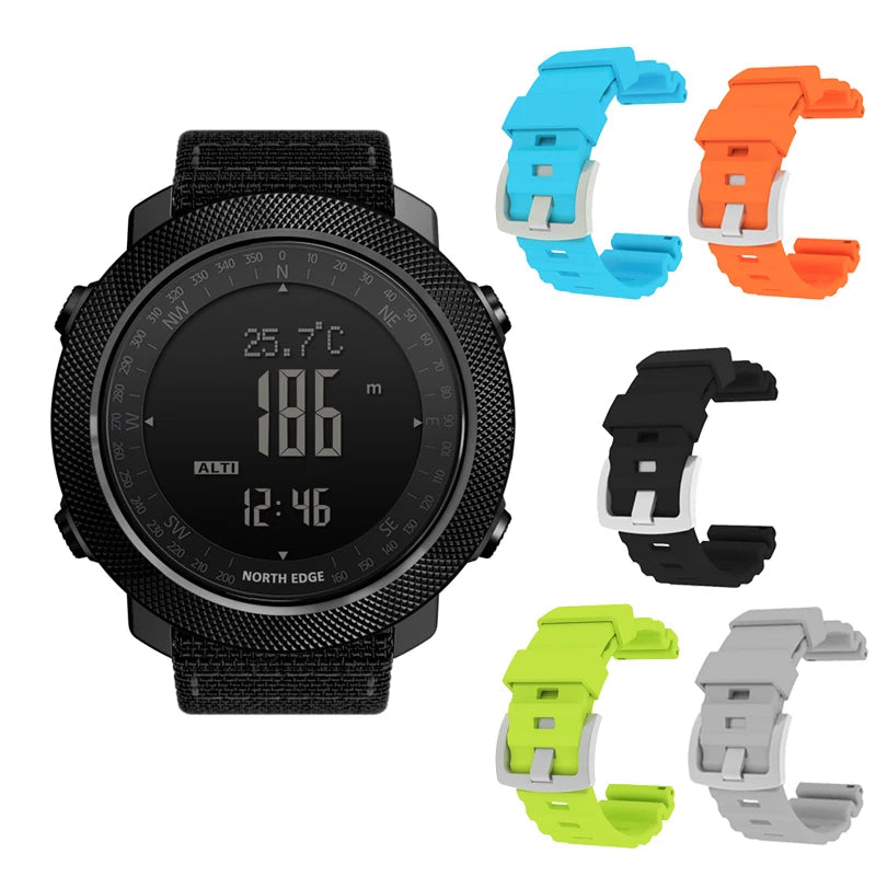 Men's sport Digital watch Hours Running Swimming Military Army watches Altimeter Barometer Compass waterproof 50m Venice Collections