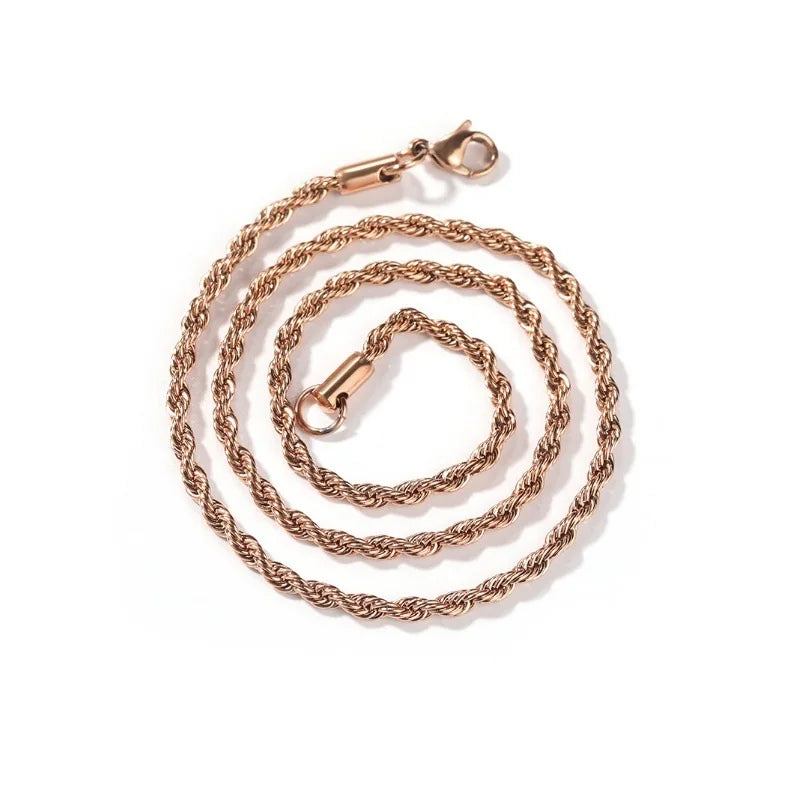 Necklace Stainless Steel Gold Silver Venice Collections