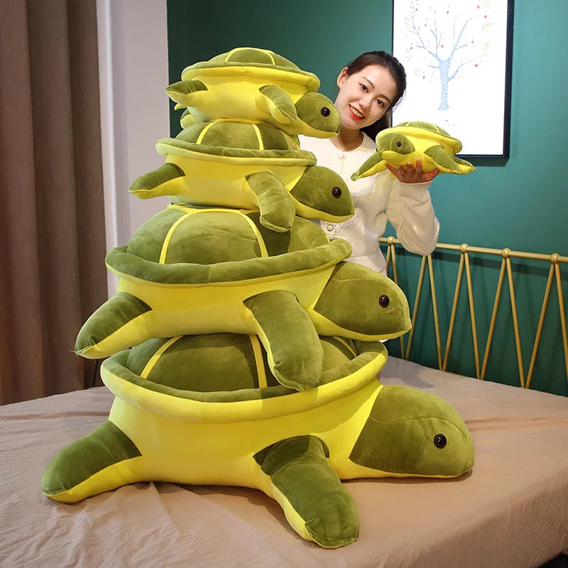 Kawaii Tortoise Plush Toy – Soft Sea Turtle Pillow for Kids Venice Collections