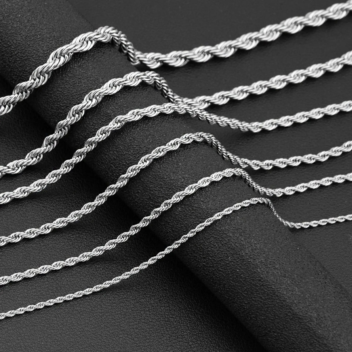 Stainless Steel Classic Clavicle Strand Necklace Venice Collections