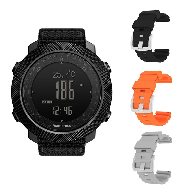 Men's sport Digital watch Hours Running Swimming Military Army watches Altimeter Barometer Compass waterproof 50m Venice Collections