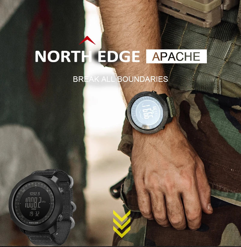 Men's sport Digital watch Hours Running Swimming Military Army watches Altimeter Barometer Compass waterproof 50m Venice Collections