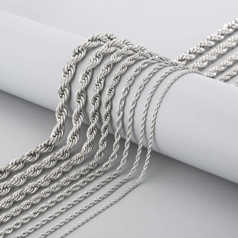 Stainless Steel Classic Clavicle Strand Necklace Venice Collections