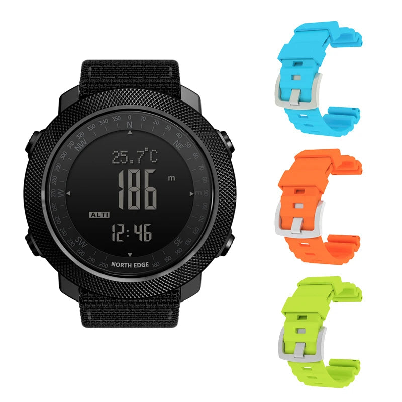 Men's sport Digital watch Hours Running Swimming Military Army watches Altimeter Barometer Compass waterproof 50m Venice Collections