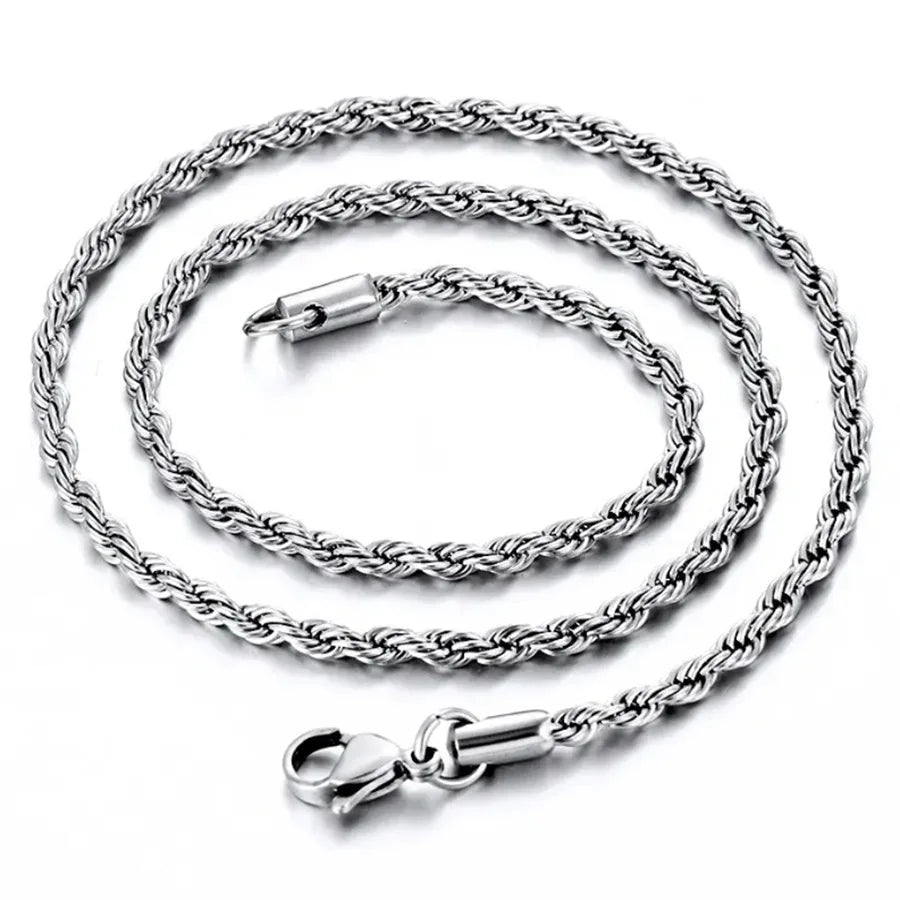 Stainless Steel Classic Clavicle Strand Necklace Venice Collections