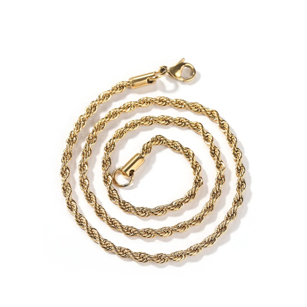 Necklace Stainless Steel Gold Silver Venice Collections