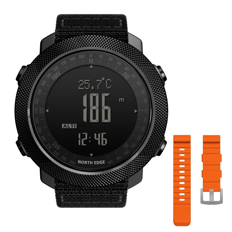 Men's sport Digital watch Hours Running Swimming Military Army watches Altimeter Barometer Compass waterproof 50m Venice Collections