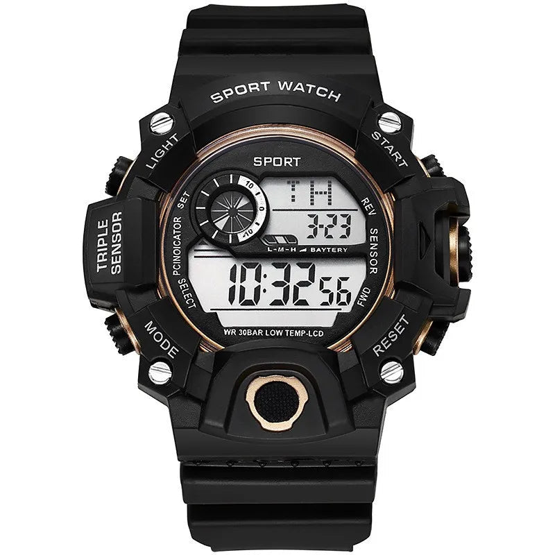 Men's Watch Sports Electronic Wristwatch Large dial Multifunctional Waterproof Venice Collections