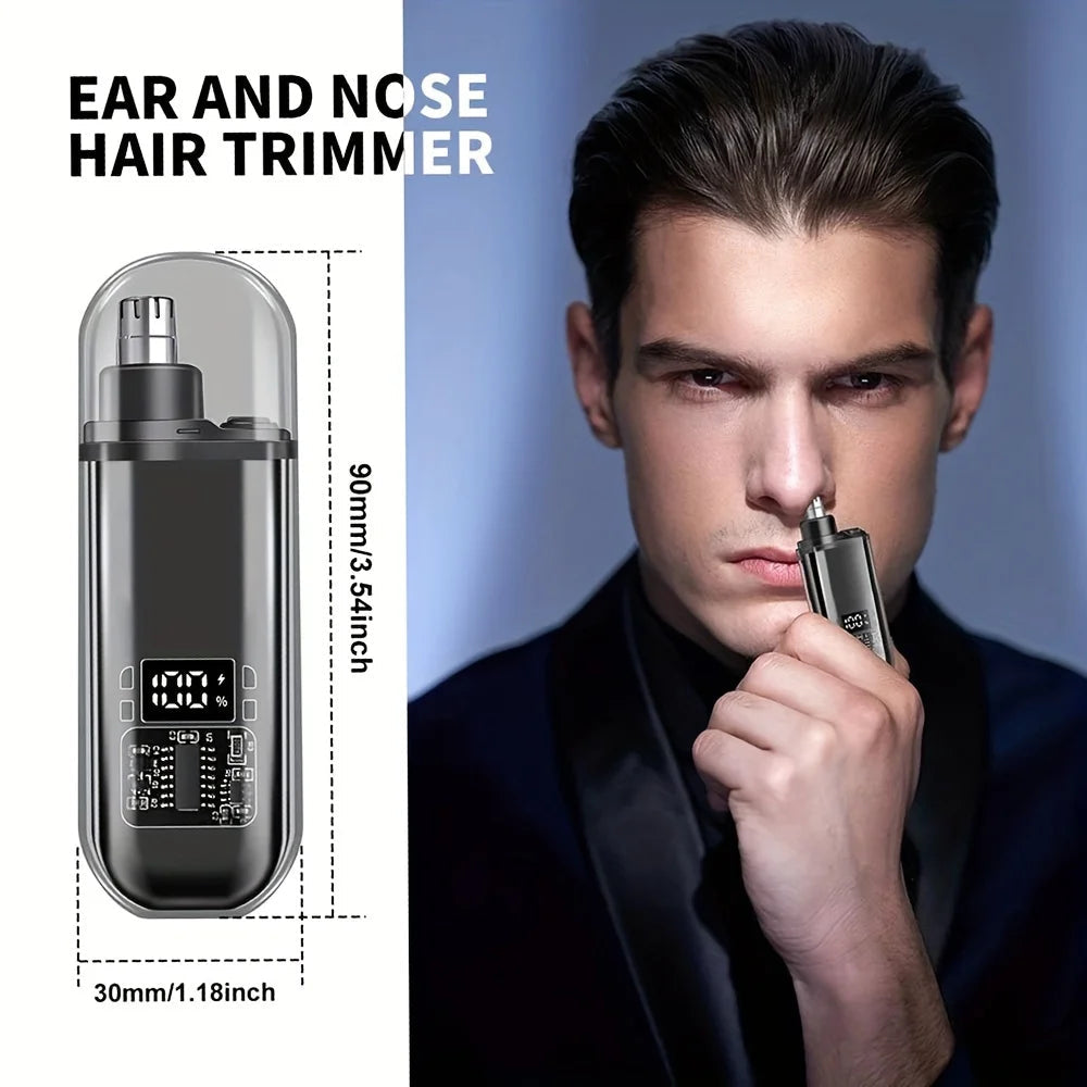 Men’s USB Rechargeable Nose & Ear Hair Trimmer – Portable Venice Collections