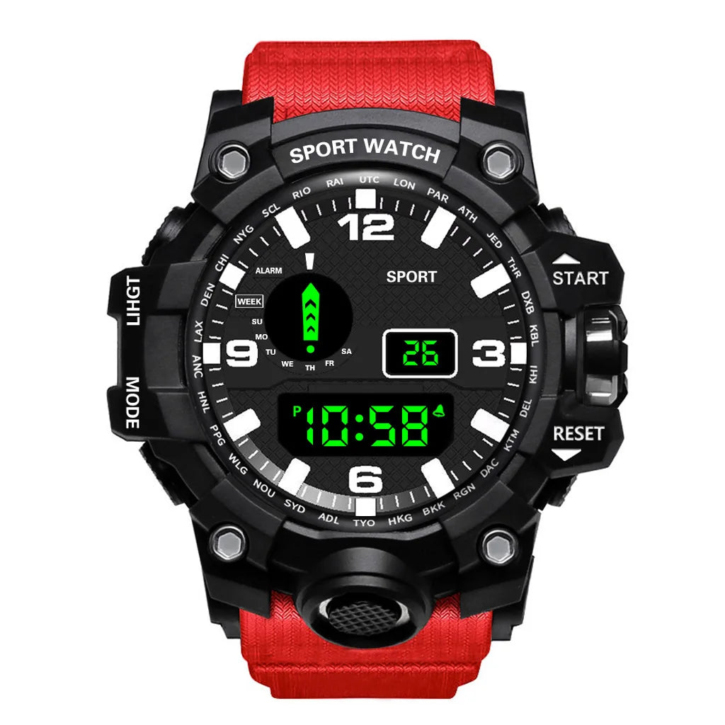 Men's Watch Sports Electronic Wristwatch Large dial Multifunctional Waterproof Venice Collections