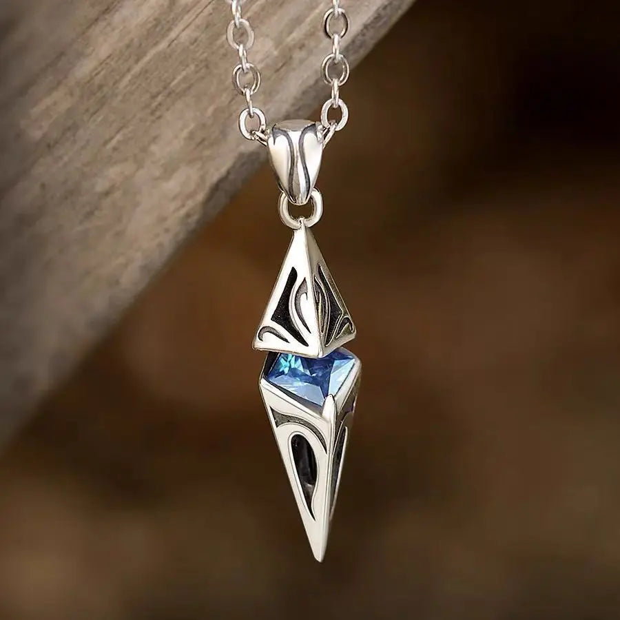 Silver Zircon Pendant Necklace Venice Collections