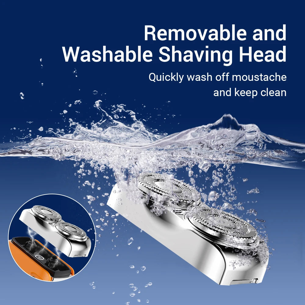 Waterproof Electric Smart Shaver Travel Razor Mini Dual Blade Shaver Venice Collections