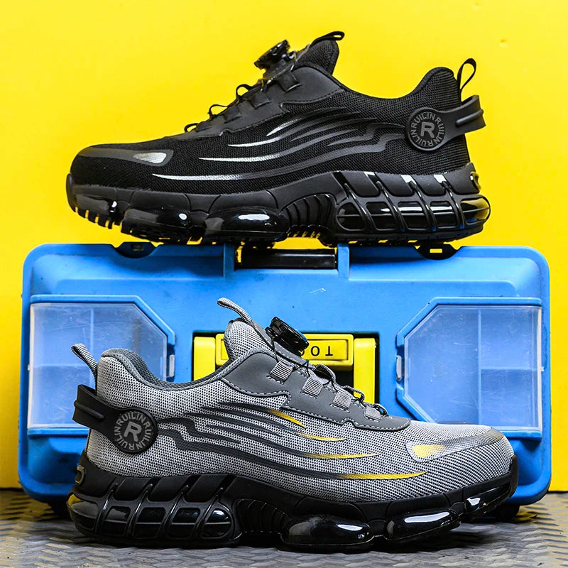 Men’s Safety Shoes – Breathable, Elastic, Odor-Resistant Work Boots Venice Collections