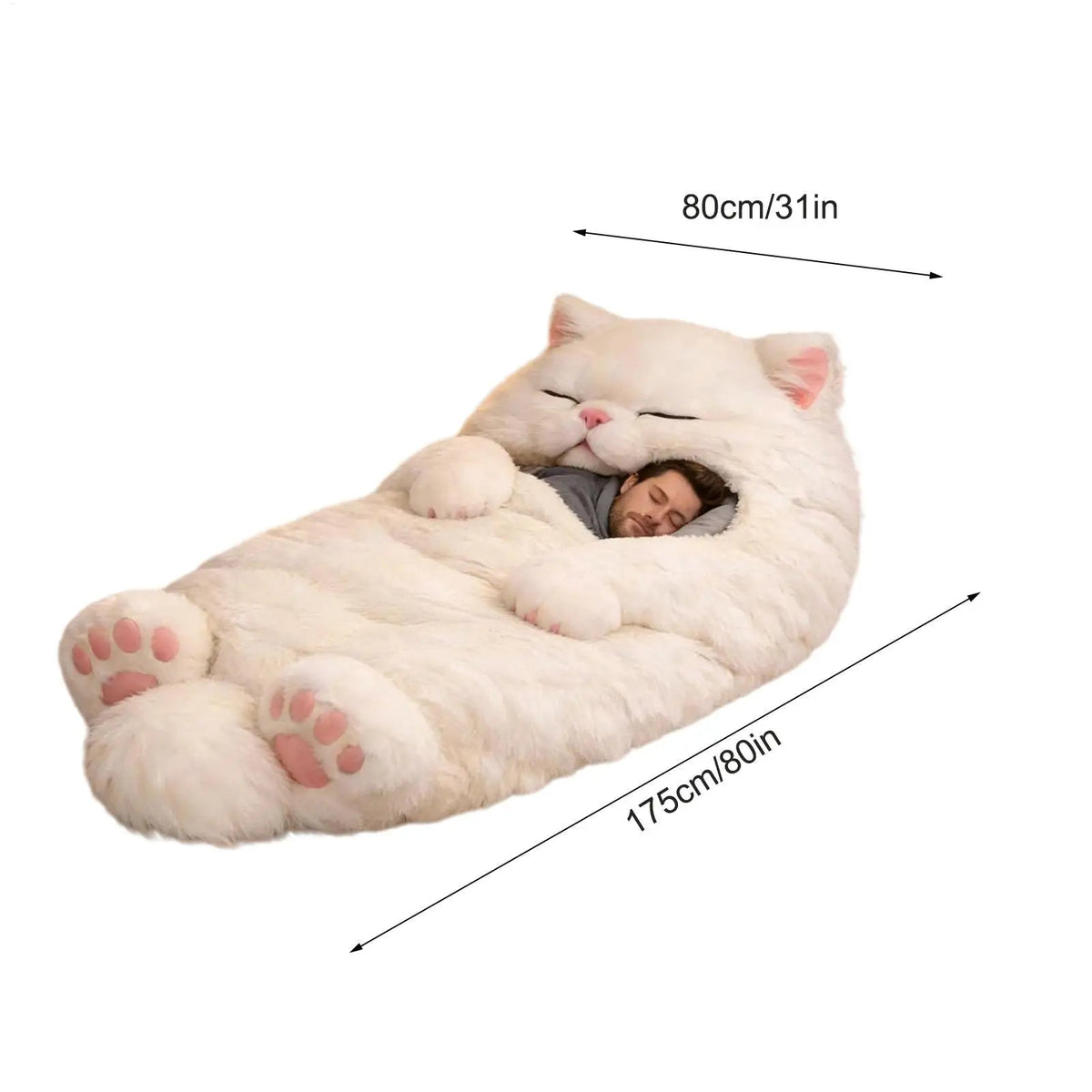 Sleeping Bag Soft Warm Room Decor Cat Venice Collections