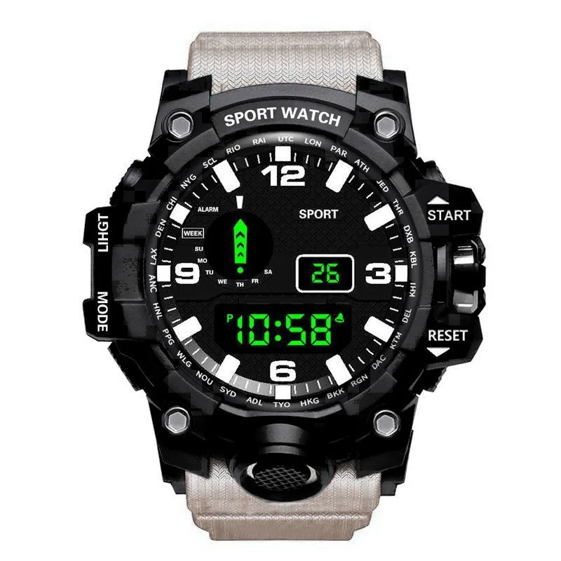 Men's Watch Sports Electronic Wristwatch Large dial Multifunctional Waterproof Venice Collections
