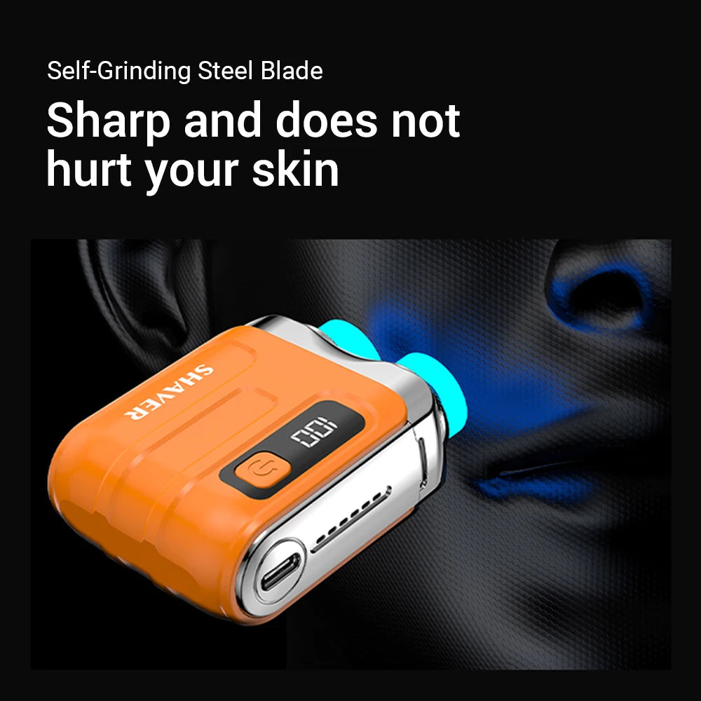 Waterproof Electric Smart Shaver Travel Razor Mini Dual Blade Shaver Venice Collections