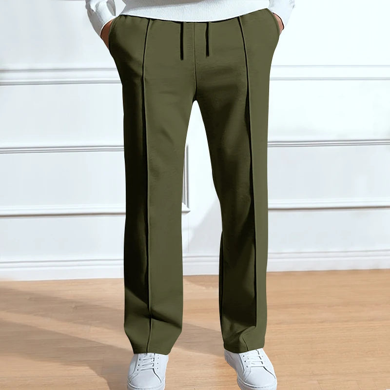 Casual Solid Color Pants – Loose Straight Fit Venice Collections