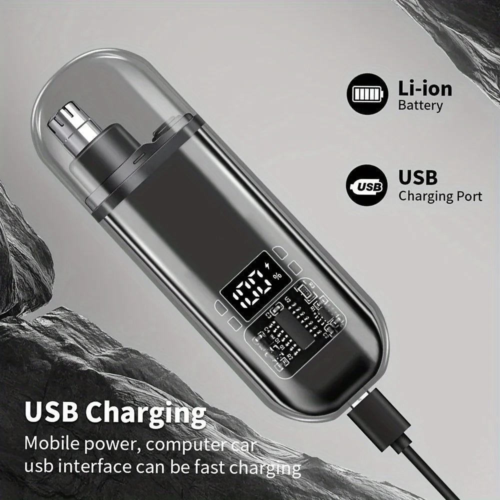 Men’s USB Rechargeable Nose & Ear Hair Trimmer – Portable Venice Collections