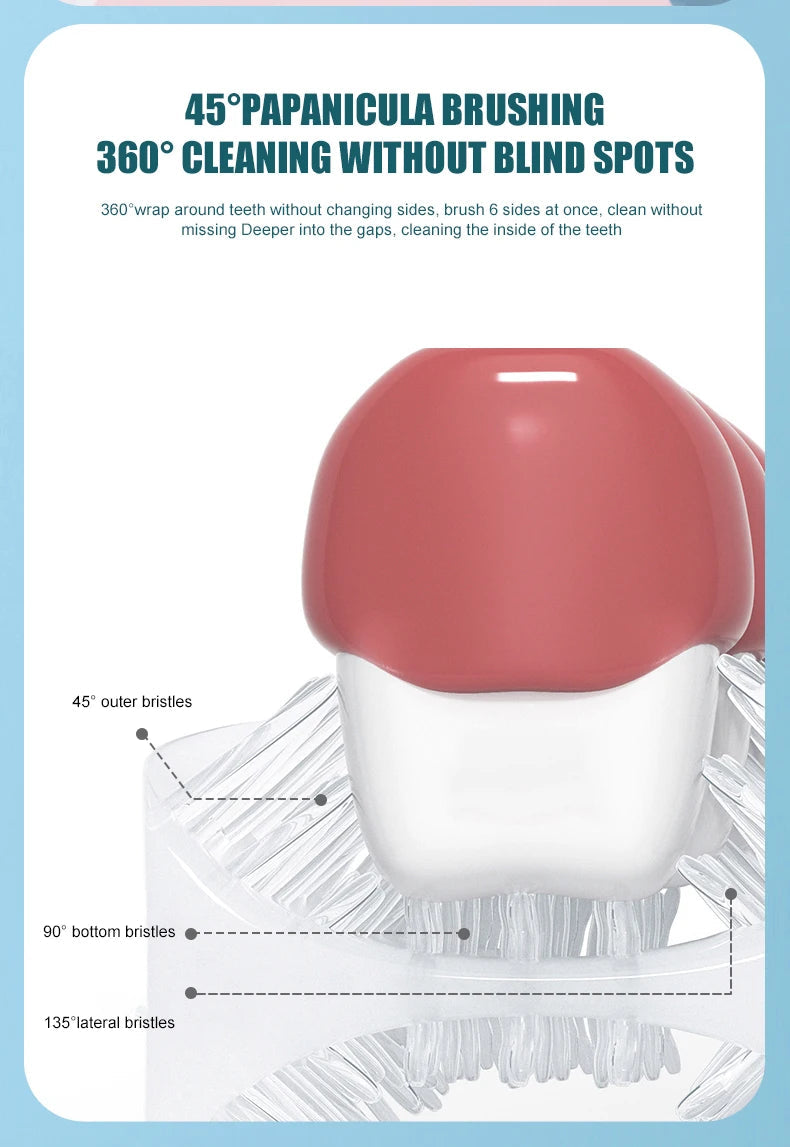 Children U-shaped Electric Toothbrush 360 Degrees Venice Collections