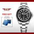 Reloj Hombre PINDU DESIGN Water Ghost Yacht Men Mechanical Wristwatch 40MM Luxury Ceramic Automatic Watch For Men Relogios Venice Collections