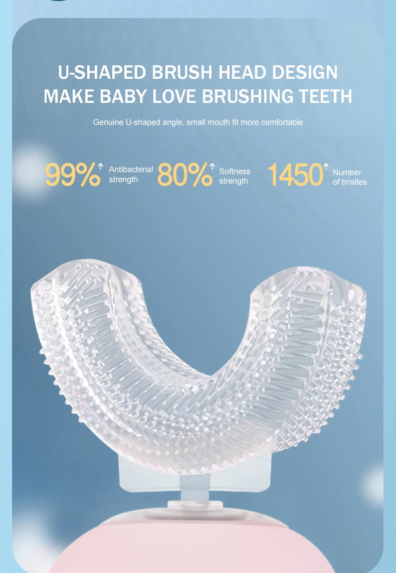 Children U-shaped Electric Toothbrush 360 Degrees Venice Collections