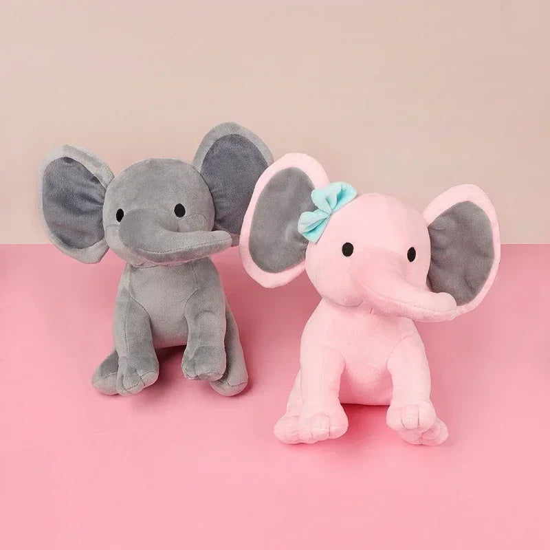 25cm Gray Elephant Plush Toy – Soft Kawaii Stuffed Pillow for Kids & Baby Room Decor Venice Collections