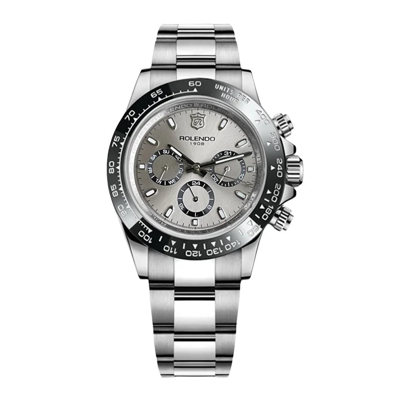 ROLENDO Luxury Men Automatic Diver Watch 40.5mm Mineral Crystal Luminous Date 300M Waterproof High-end Men's Wristwatch Gift Venice Collections