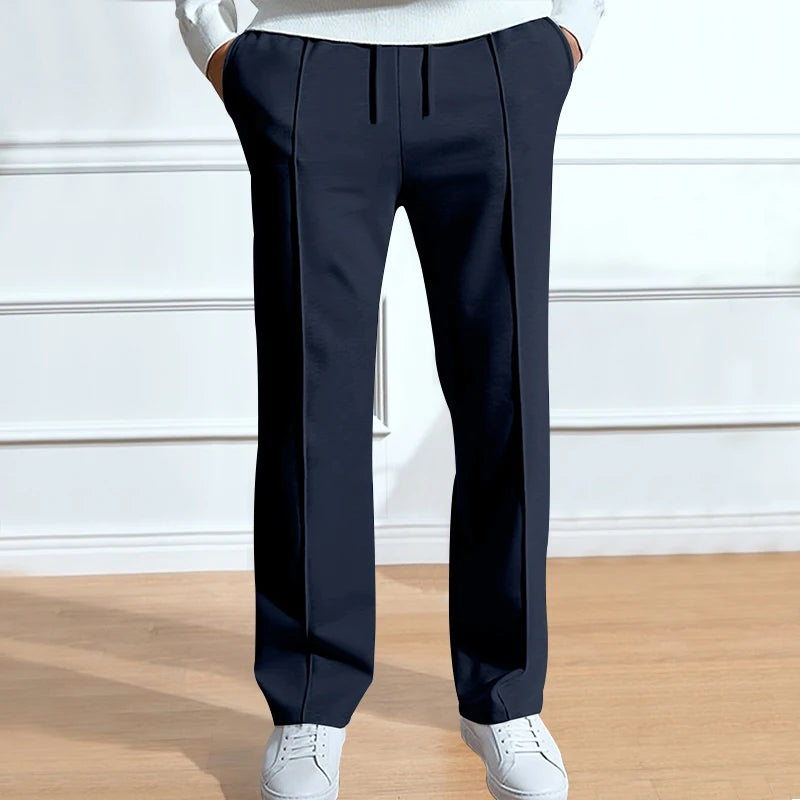 Casual Solid Color Pants – Loose Straight Fit Venice Collections