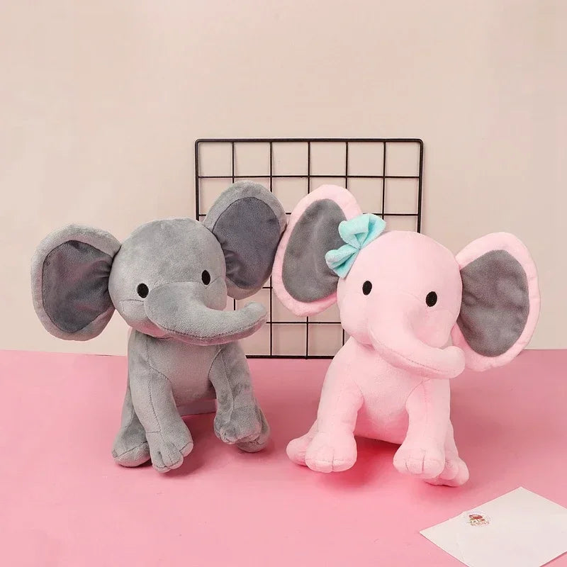 25cm Gray Elephant Plush Toy – Soft Kawaii Stuffed Pillow for Kids & Baby Room Decor Venice Collections