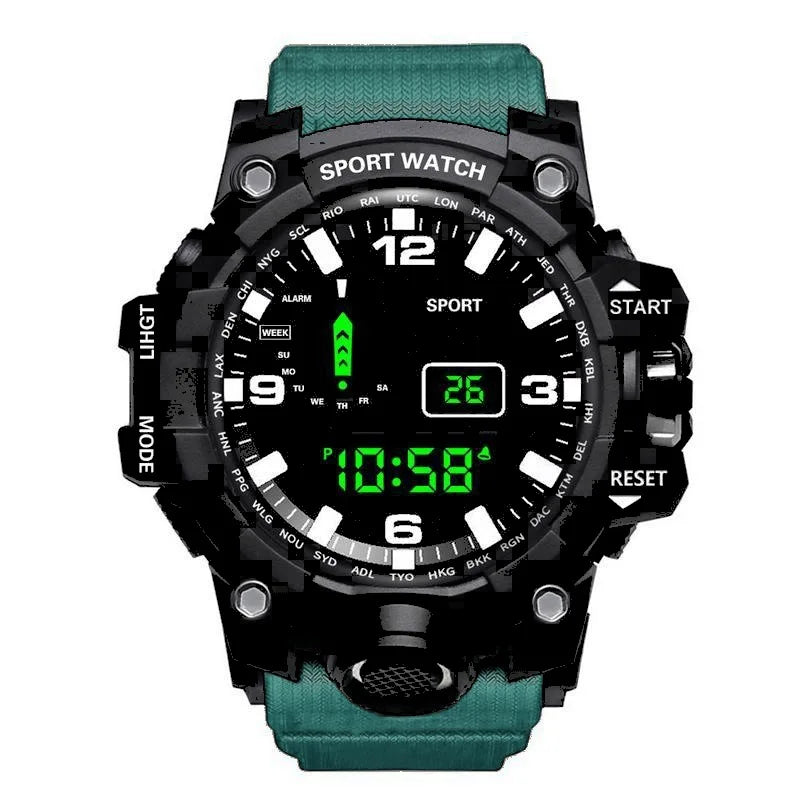 Men's Watch Sports Electronic Wristwatch Large dial Multifunctional Waterproof Venice Collections