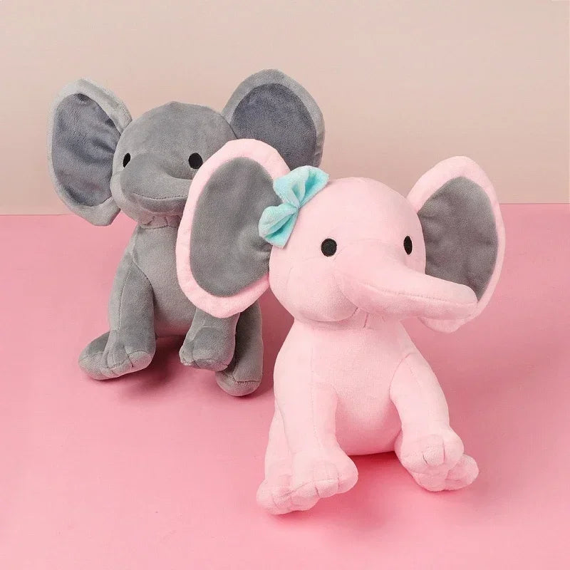 25cm Gray Elephant Plush Toy – Soft Kawaii Stuffed Pillow for Kids & Baby Room Decor Venice Collections