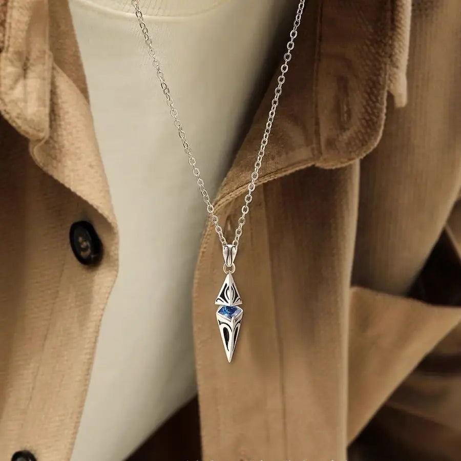 Silver Zircon Pendant Necklace Venice Collections