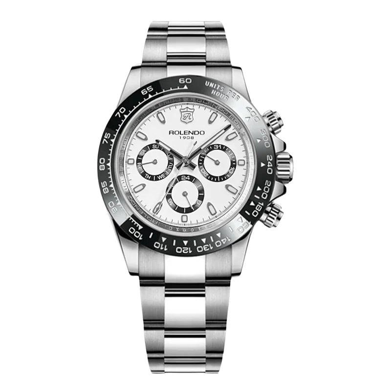 ROLENDO Luxury Men Automatic Diver Watch 40.5mm Mineral Crystal Luminous Date 300M Waterproof High-end Men's Wristwatch Gift Venice Collections