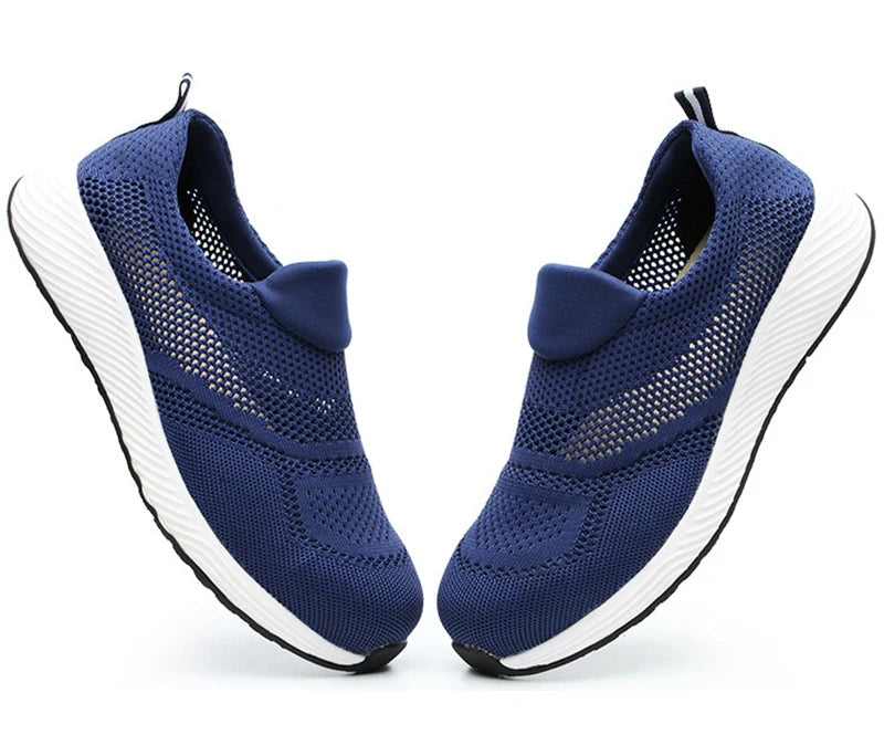 Summer Mesh Light Work Sneakers Steel Toe Protective Work Safety Shoes Men Women Breathable Construction Shoes Work Boots Men Venice Collections