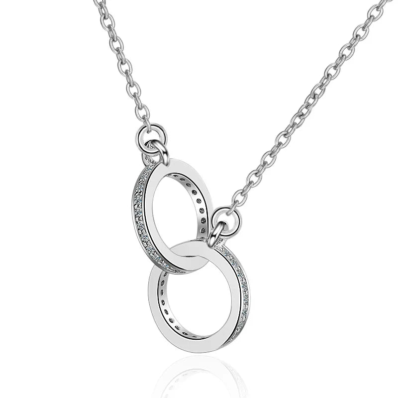 New 925 Sterling Silver Necklace Moissanite Pendant for Women Noble Wedding Jewelry Fine Fashion Party Gift High Quality Venice Collections