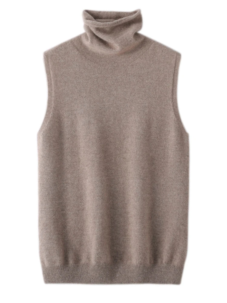 Turtleneck Wool Vest Venice Collections
