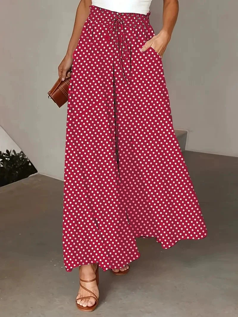 Summer Bohemian Wide-Leg Pants Venice Collections