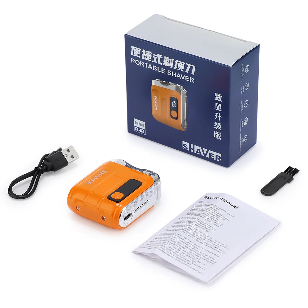 Waterproof Electric Smart Shaver Travel Razor Mini Dual Blade Shaver Venice Collections