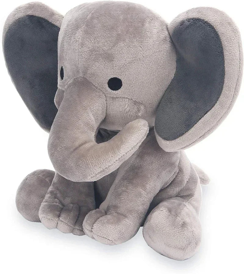 25cm Gray Elephant Plush Toy – Soft Kawaii Stuffed Pillow for Kids & Baby Room Decor Venice Collections