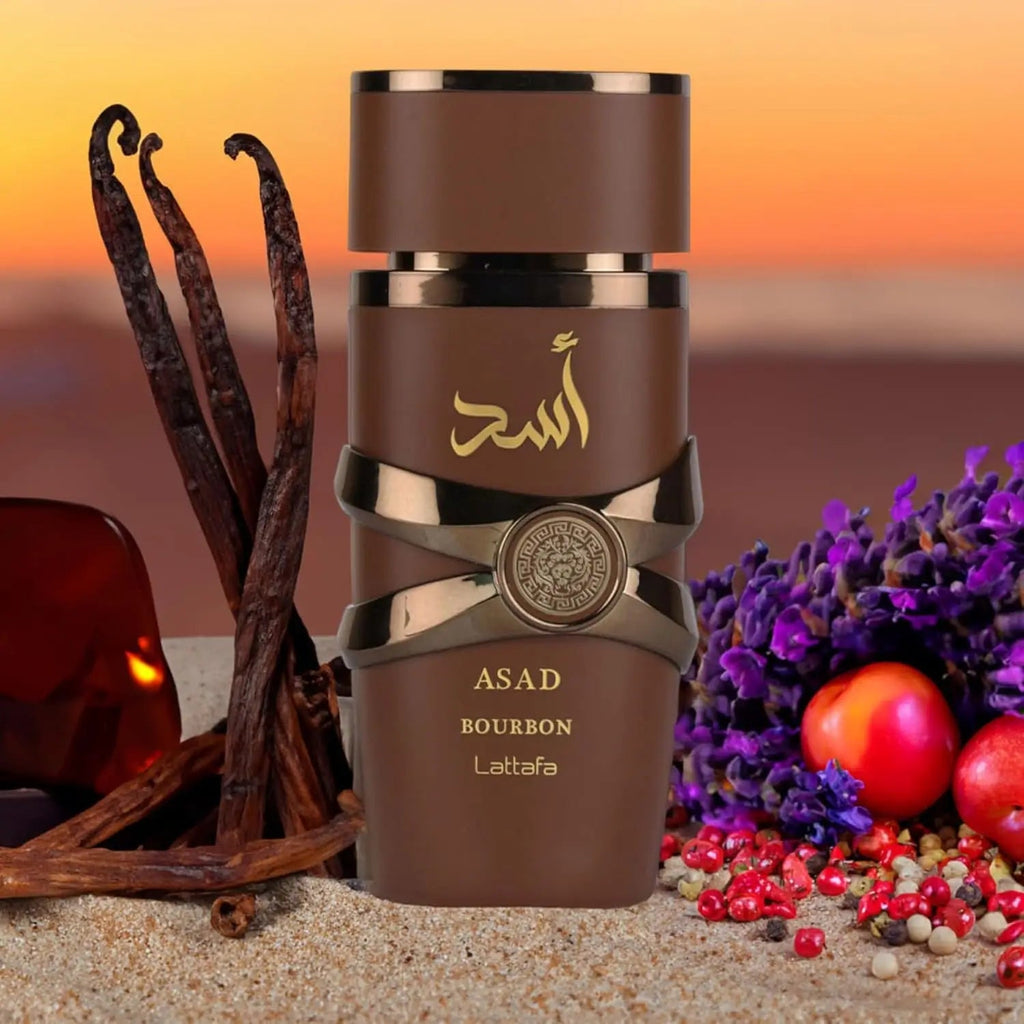 Lattafa Asad Bourbon for Unisex Eau de Parfum Spray, 3.4 Ounce / 100 ml Venice Collections