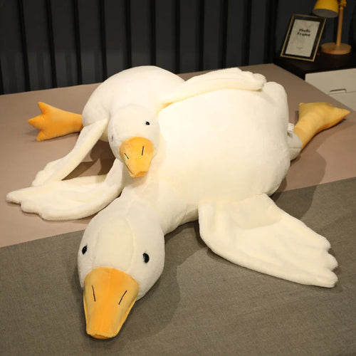 50-190cm Large Brown Hug Stuffed Animal Duck Kawaii Giant Goose Plush Toy Sleeping Pillow Big Soft Doll Party Gift for Boy Girls Venice Collections