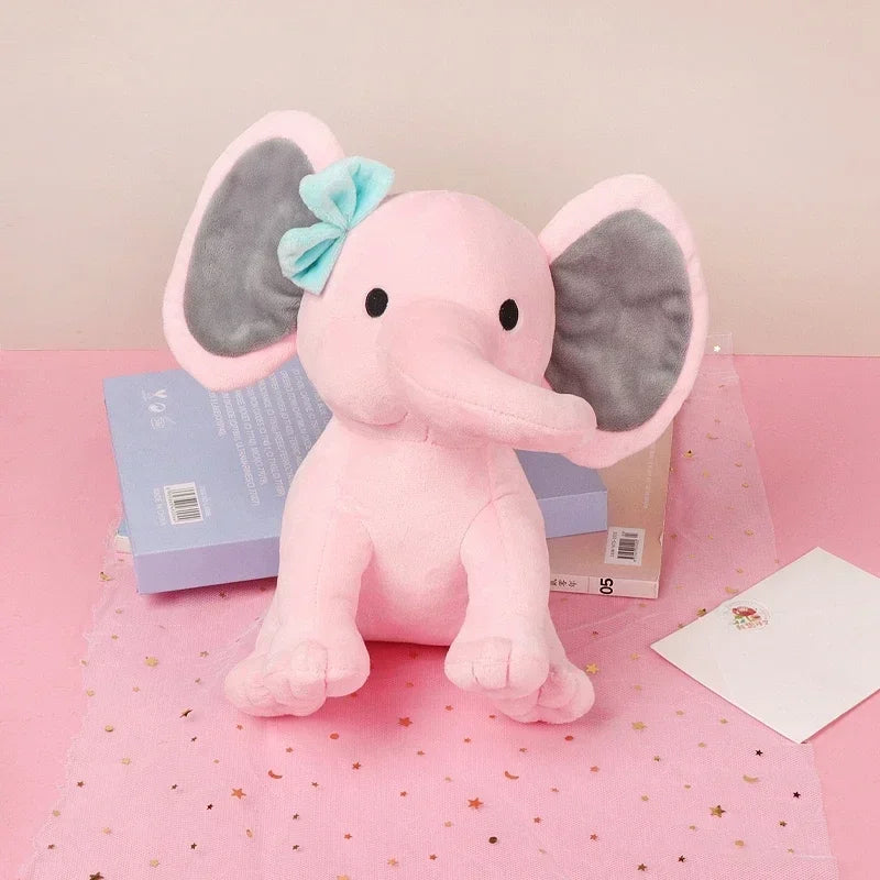 25cm Gray Elephant Plush Toy – Soft Kawaii Stuffed Pillow for Kids & Baby Room Decor Venice Collections