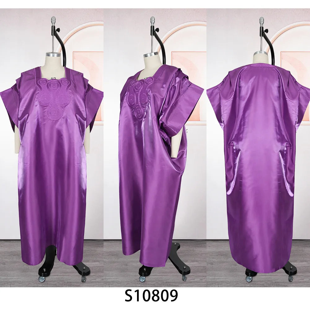 Women’s Dubai Style Satin Caftan – Modest Luxury Evening Dress 2026 Venice Collections