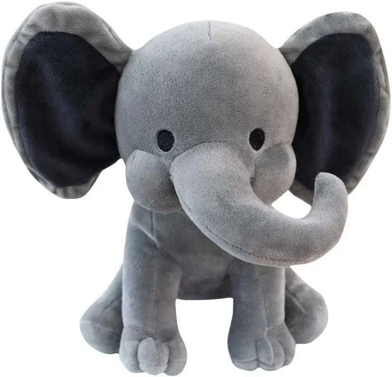 25cm Gray Elephant Plush Toy – Soft Kawaii Stuffed Pillow for Kids & Baby Room Decor Venice Collections