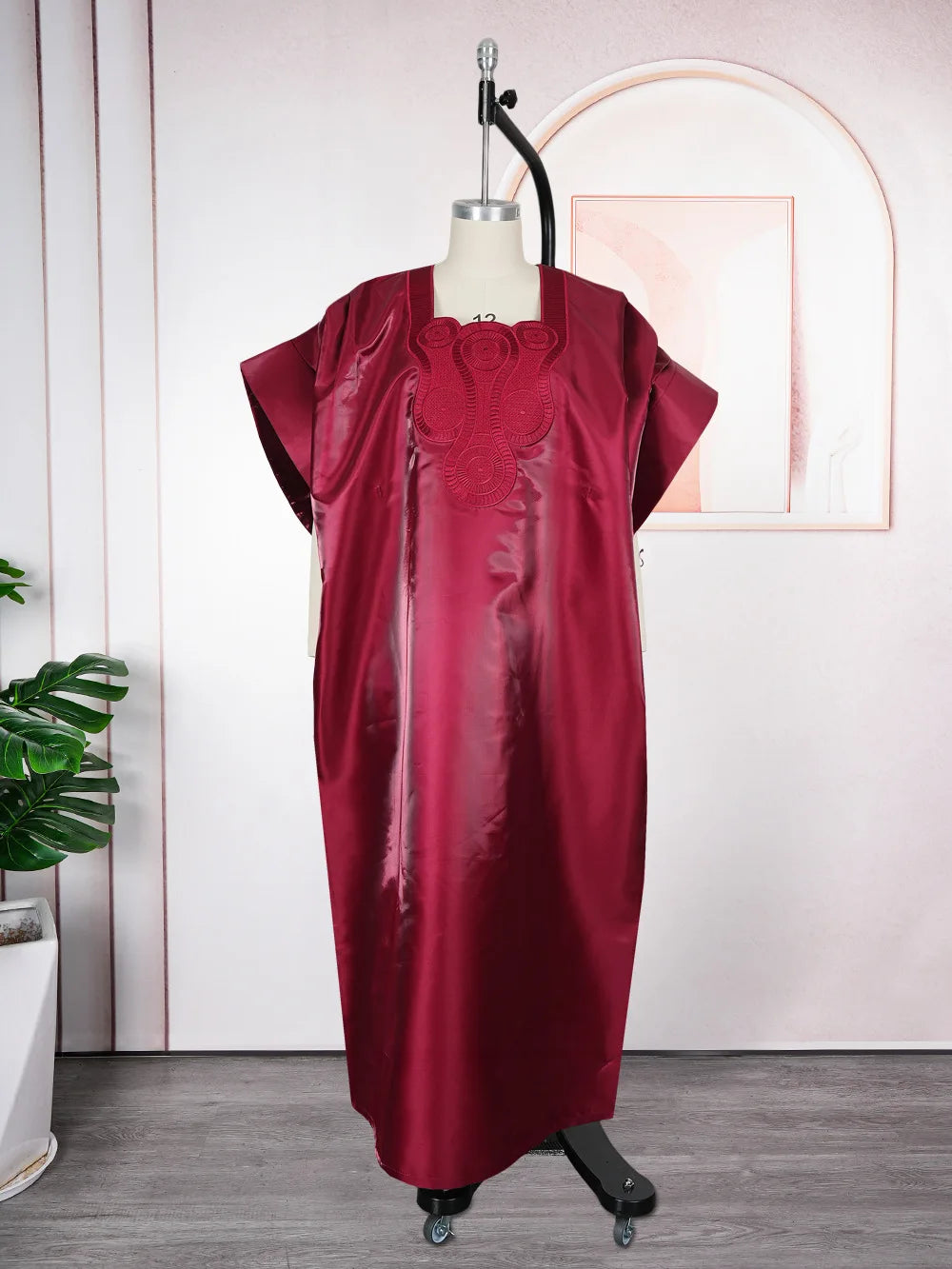 Women’s Dubai Style Satin Caftan – Modest Luxury Evening Dress 2026 Venice Collections