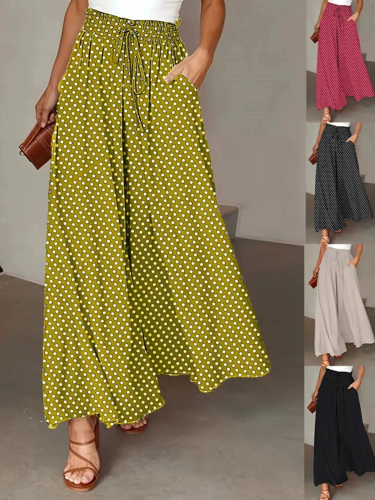 Summer Bohemian Wide-Leg Pants Venice Collections