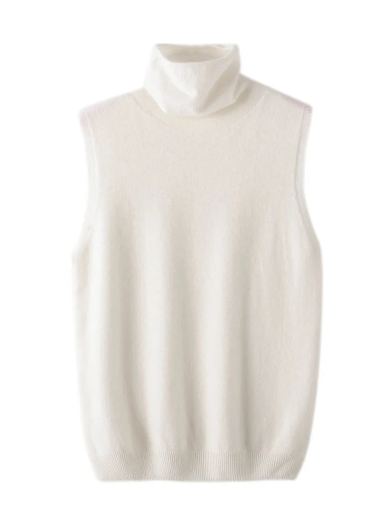 Turtleneck Wool Vest Venice Collections
